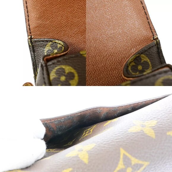 LOUIS VUITTON Saint Cloud MM Shoulder Bag Monogram Leather Brown - Picture 12 of 15